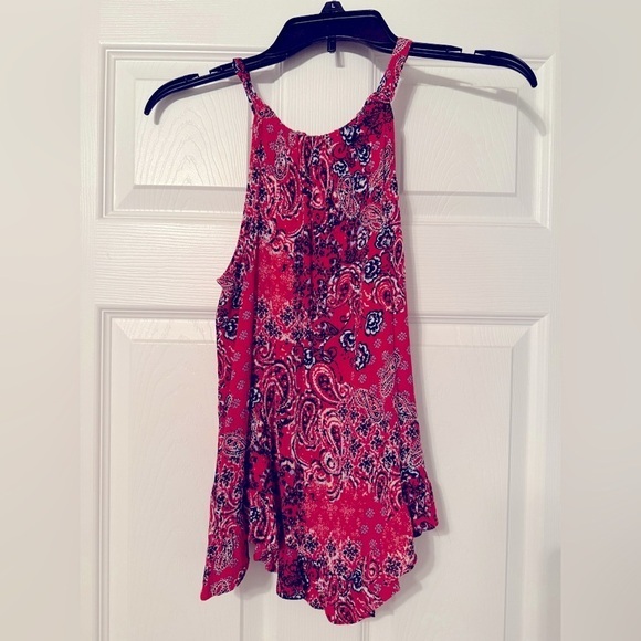 Maurices Tops - Maurice’s Red Paisley Women's Top